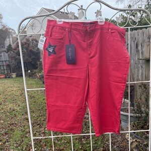 Gloria Vanderbilt Vibrant Red Fabric